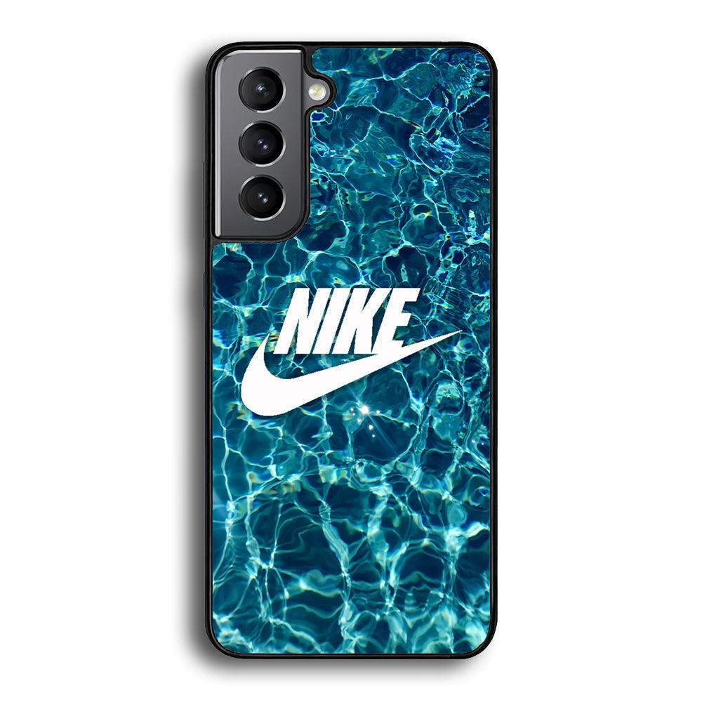 Nike Lots of Water Samsung Galaxy S24 Case-Rubber Black (2D Case)-Oxvistore