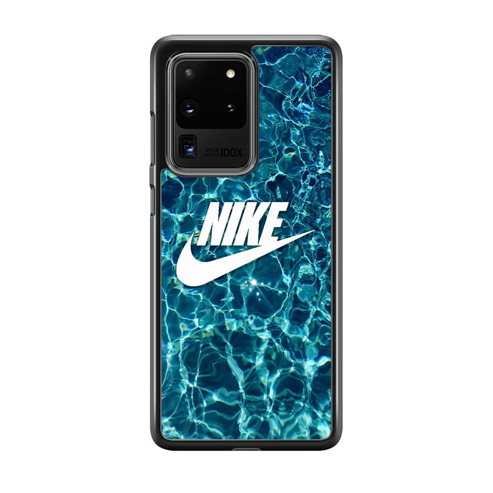 Nike Lots of Water Samsung Galaxy S20 Ultra Case-Rubber Black (2D Case)-Oxvistore
