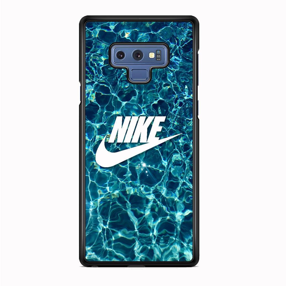 Nike Lots of Water Samsung Galaxy Note 9 Case-Rubber Black (2D Case)-Oxvistore