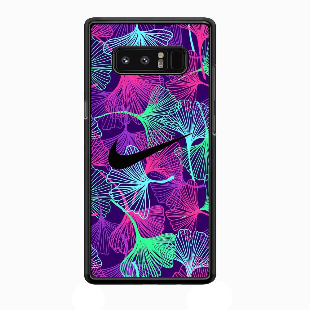 Nike Luminesce Theme Samsung Galaxy Note 8 Case-Rubber Black (2D Case)-Oxvistore