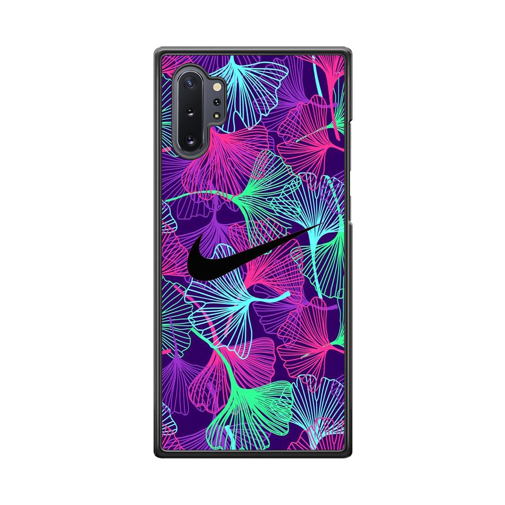 Nike Luminesce Theme Samsung Galaxy Note 10 Plus Case-Rubber Black (2D Case)-Oxvistore