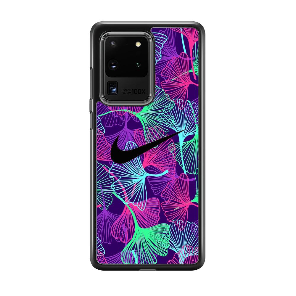 Nike Luminesce Theme Samsung Galaxy S20 Ultra Case-Rubber Black (2D Case)-Oxvistore