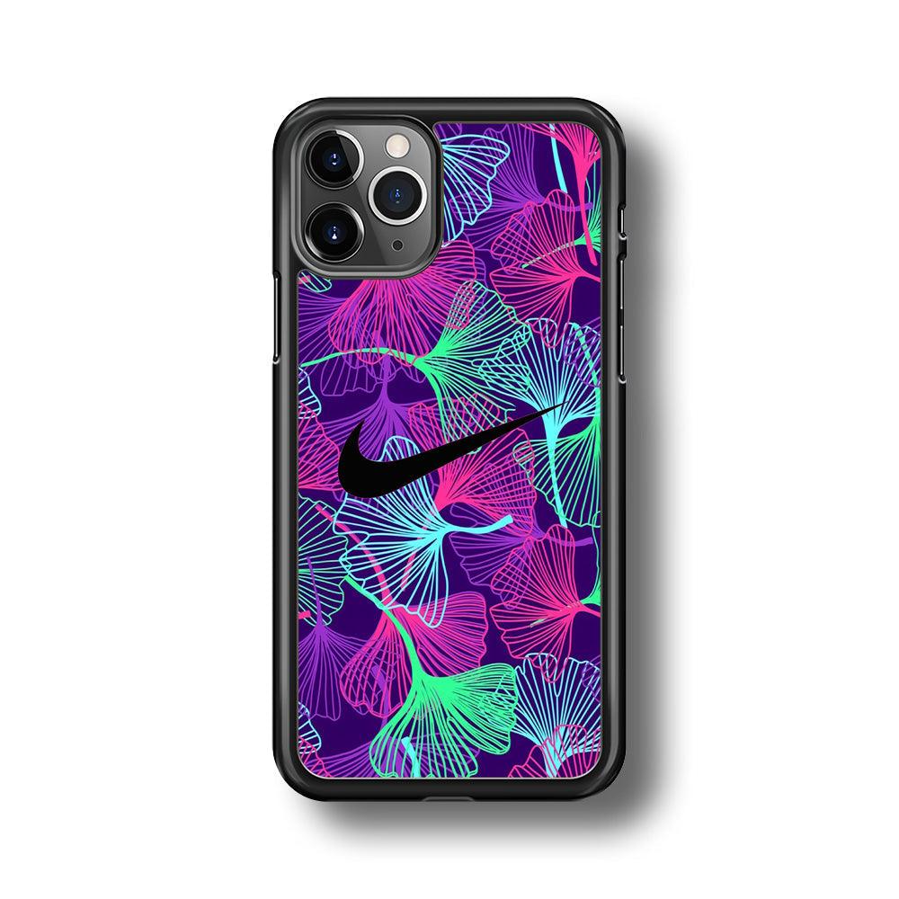 Nike Luminesce Theme iPhone 11 Pro Case-Rubber Black (2D Case)-Oxvistore
