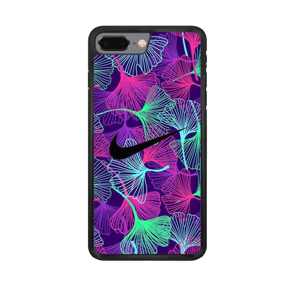 Nike Luminesce Theme iPhone 8 Plus Case-Rubber Black (2D Case)-Oxvistore