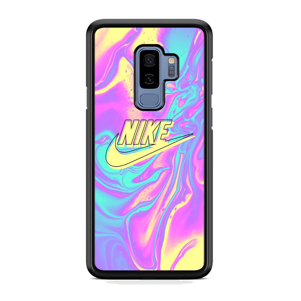 Nike Marble Liquid Samsung Galaxy S9 Plus Case-Rubber Black (2D Case)-Oxvistore
