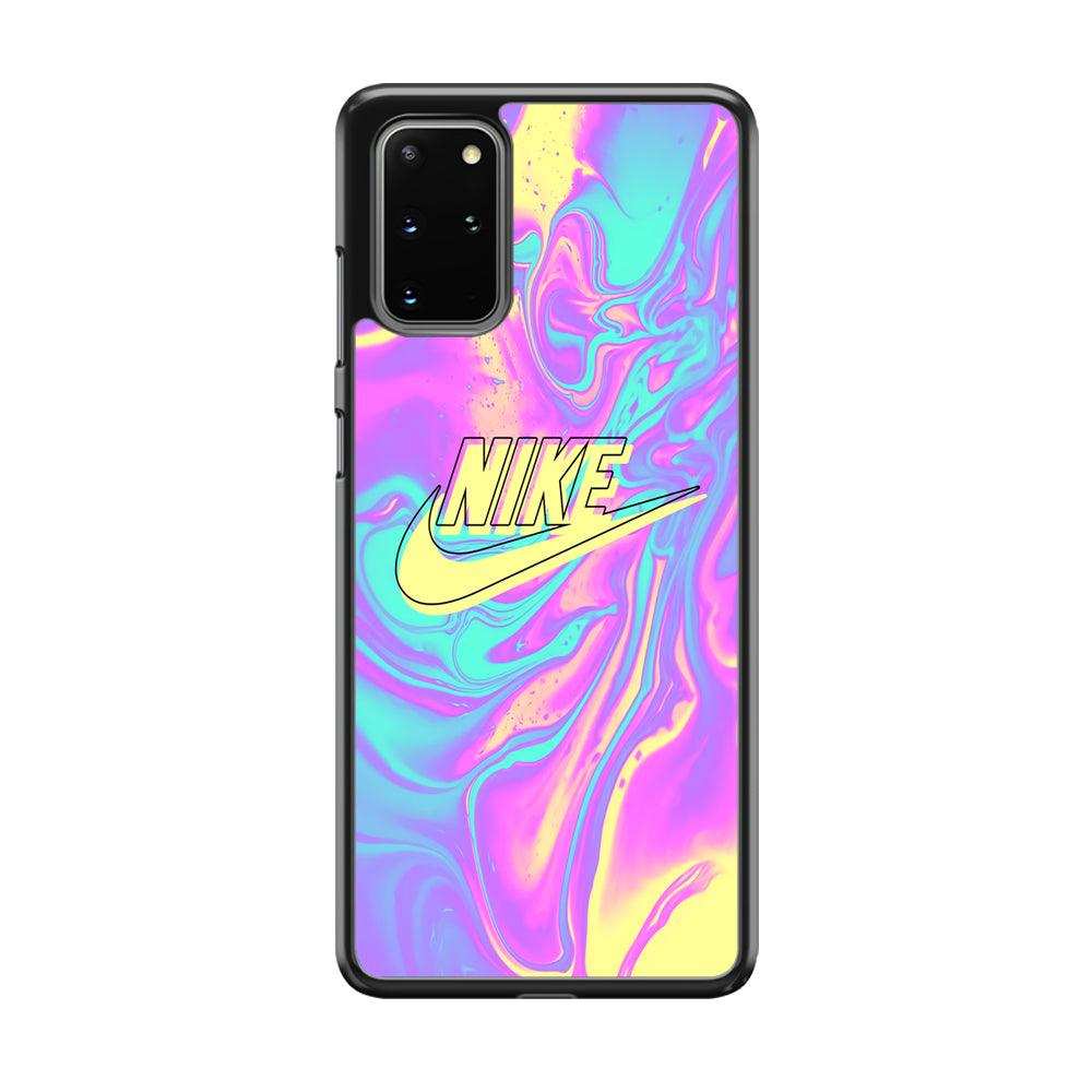 Nike Marble Liquid Samsung Galaxy S20 Plus Case-Rubber Black (2D Case)-Oxvistore