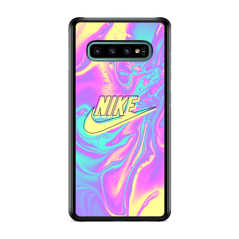 Nike Marble Liquid Samsung Galaxy S10 Case-Rubber Black (2D Case)-Oxvistore