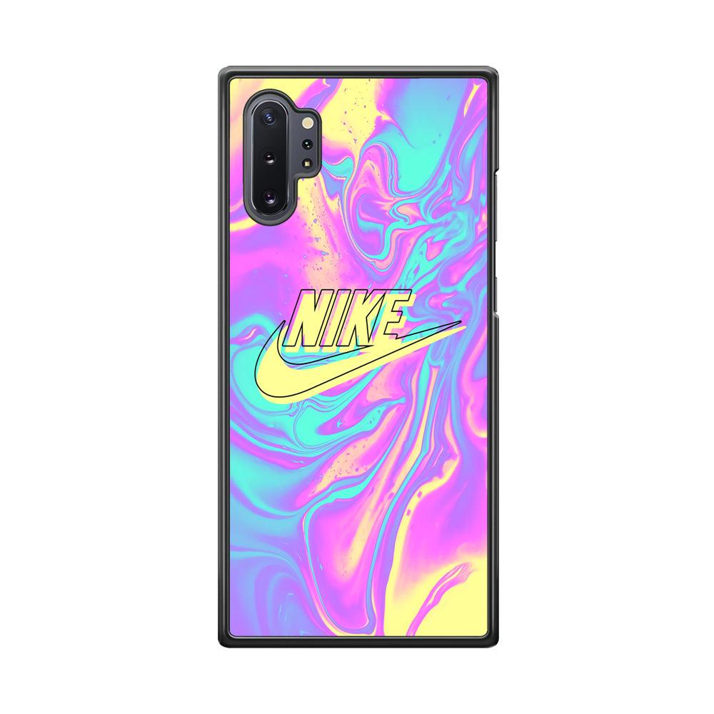 Nike Marble Liquid Samsung Galaxy Note 10 Plus Case-Rubber Black (2D Case)-Oxvistore