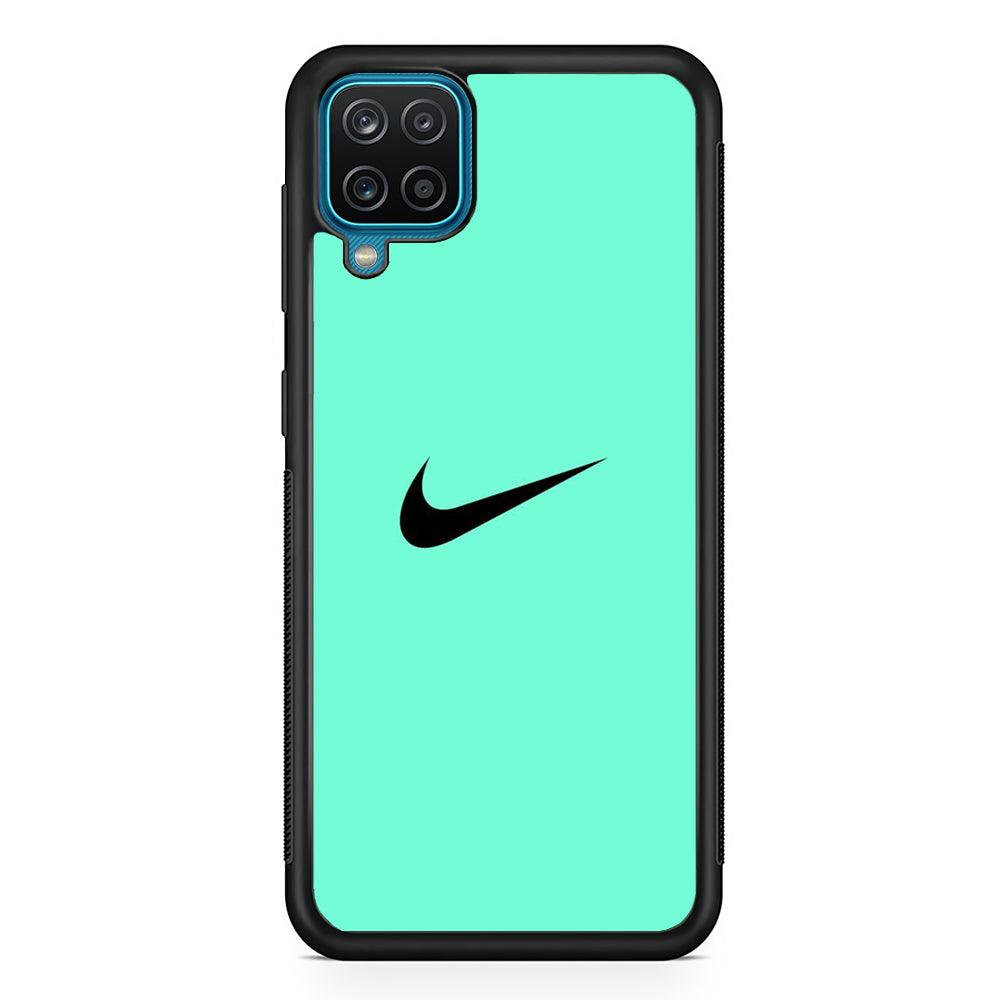 Nike Ocean Light Samsung Galaxy A12 Case-Rubber Black (2D Case)-Oxvistore