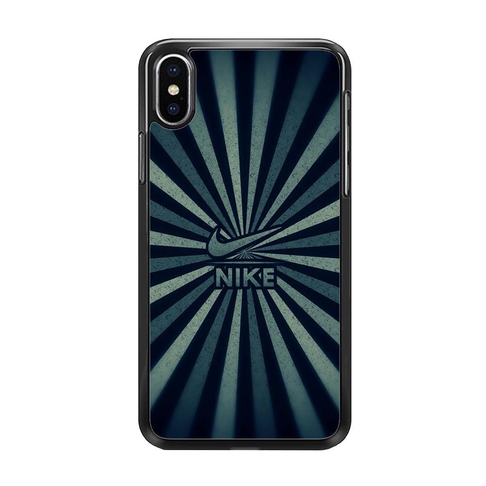 Nike Old iPhone X Case-Rubber Black (2D Case)-Oxvistore