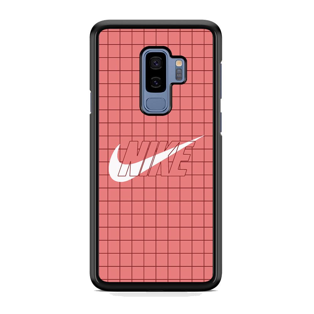 Nike Red Square Spot Samsung Galaxy S9 Plus Case-Rubber Black (2D Case)-Oxvistore