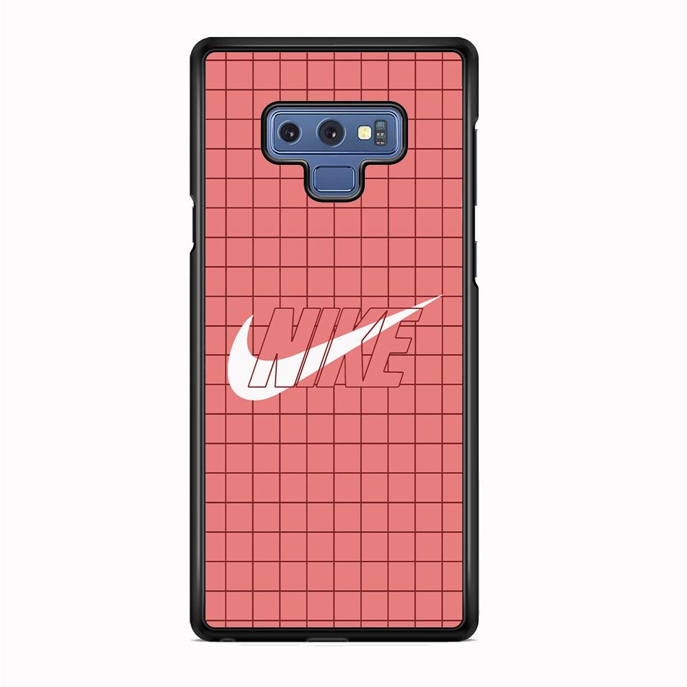 Nike Red Square Spot Samsung Galaxy Note 9 Case-Rubber Black (2D Case)-Oxvistore