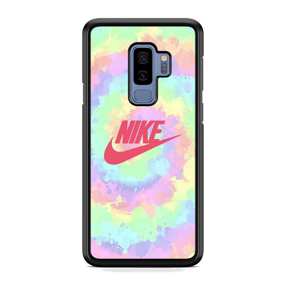 Nike Ring of Rainbow Samsung Galaxy S9 Plus Case-Rubber Black (2D Case)-Oxvistore