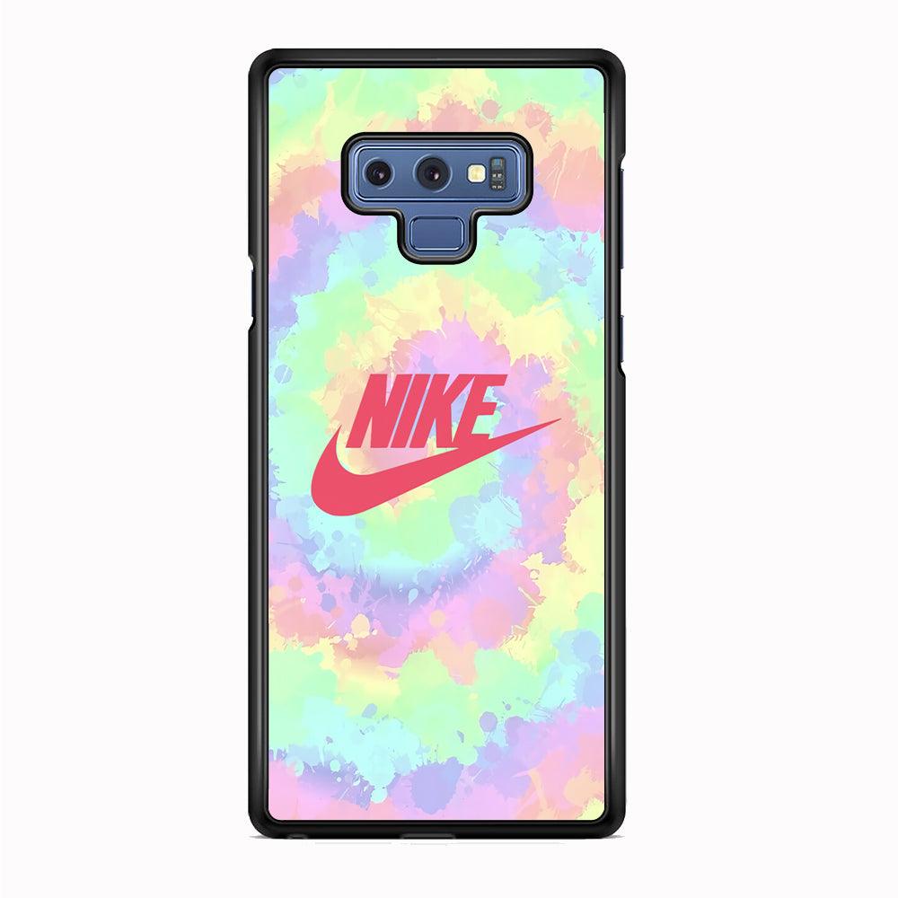 Nike Ring of Rainbow Samsung Galaxy Note 9 Case-Rubber Black (2D Case)-Oxvistore