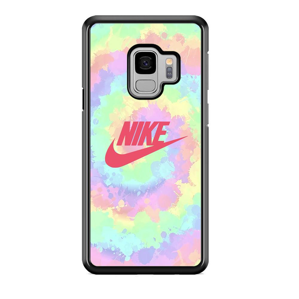 Nike Ring of Rainbow Samsung Galaxy S9 Case-Rubber Black (2D Case)-Oxvistore