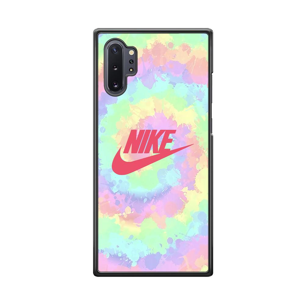 Nike Ring of Rainbow Samsung Galaxy Note 10 Plus Case-Rubber Black (2D Case)-Oxvistore