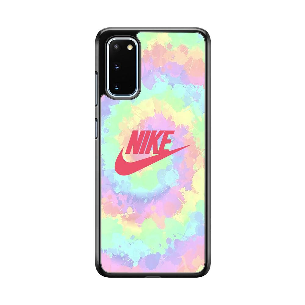 Nike Ring of Rainbow Samsung Galaxy S20 Case-Rubber Black (2D Case)-Oxvistore