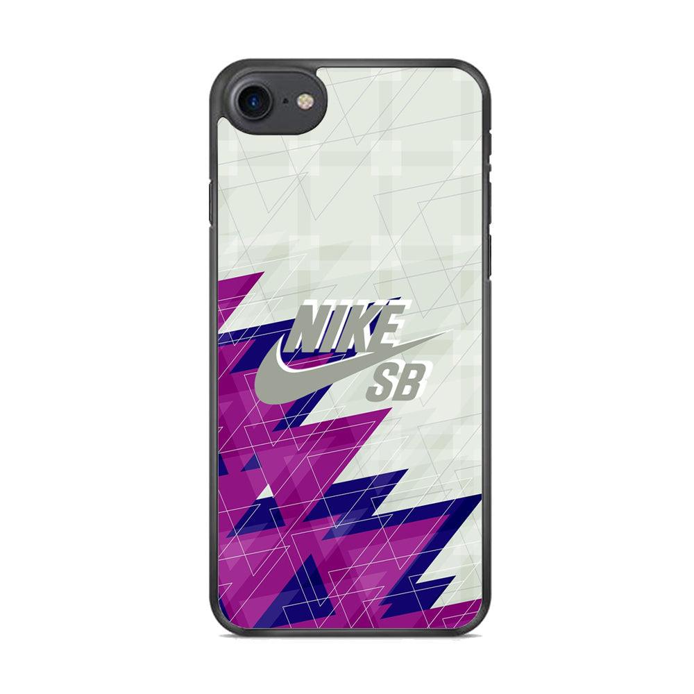 Nike SB Triangle Patern iPhone 8 Case-Rubber Black (2D Case)-Oxvistore