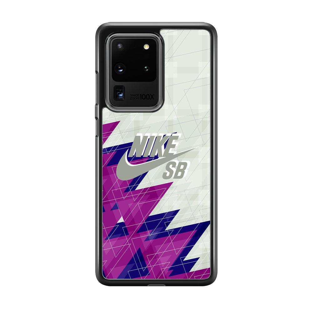 Nike SB Triangle Patern Samsung Galaxy S20 Ultra Case-Rubber Black (2D Case)-Oxvistore