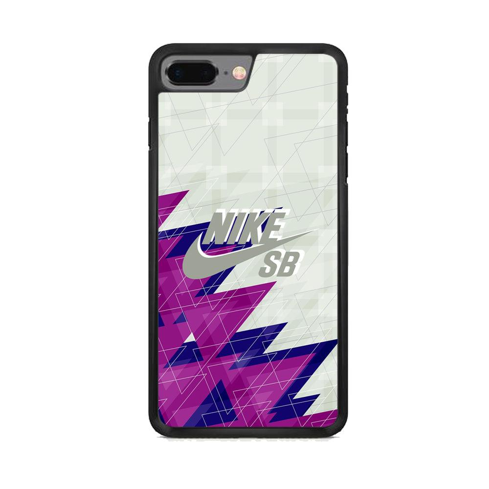 Nike SB Triangle Patern iPhone 8 Plus Case-Rubber Black (2D Case)-Oxvistore