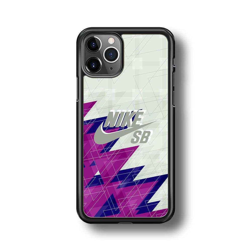 Nike SB Triangle Patern iPhone 11 Pro Max Case-Rubber Black (2D Case)-Oxvistore