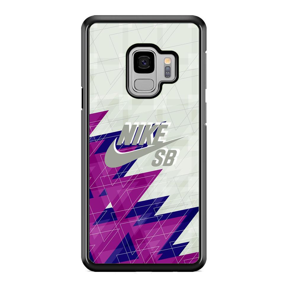 Nike SB Triangle Patern Samsung Galaxy S9 Case-Rubber Black (2D Case)-Oxvistore