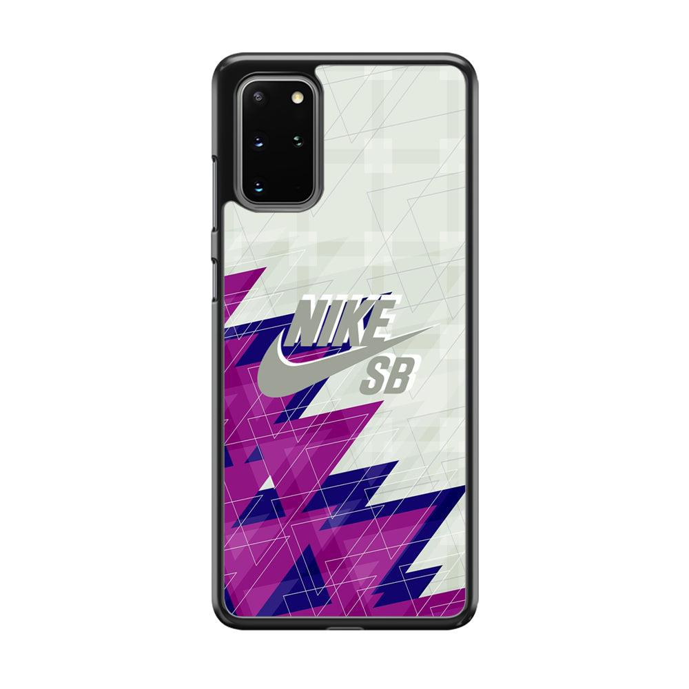 Nike SB Triangle Patern Samsung Galaxy S20 Plus Case-Rubber Black (2D Case)-Oxvistore