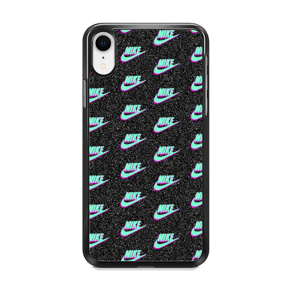 Nike Shine of Star iPhone XR Case-Rubber Black (2D Case)-Oxvistore