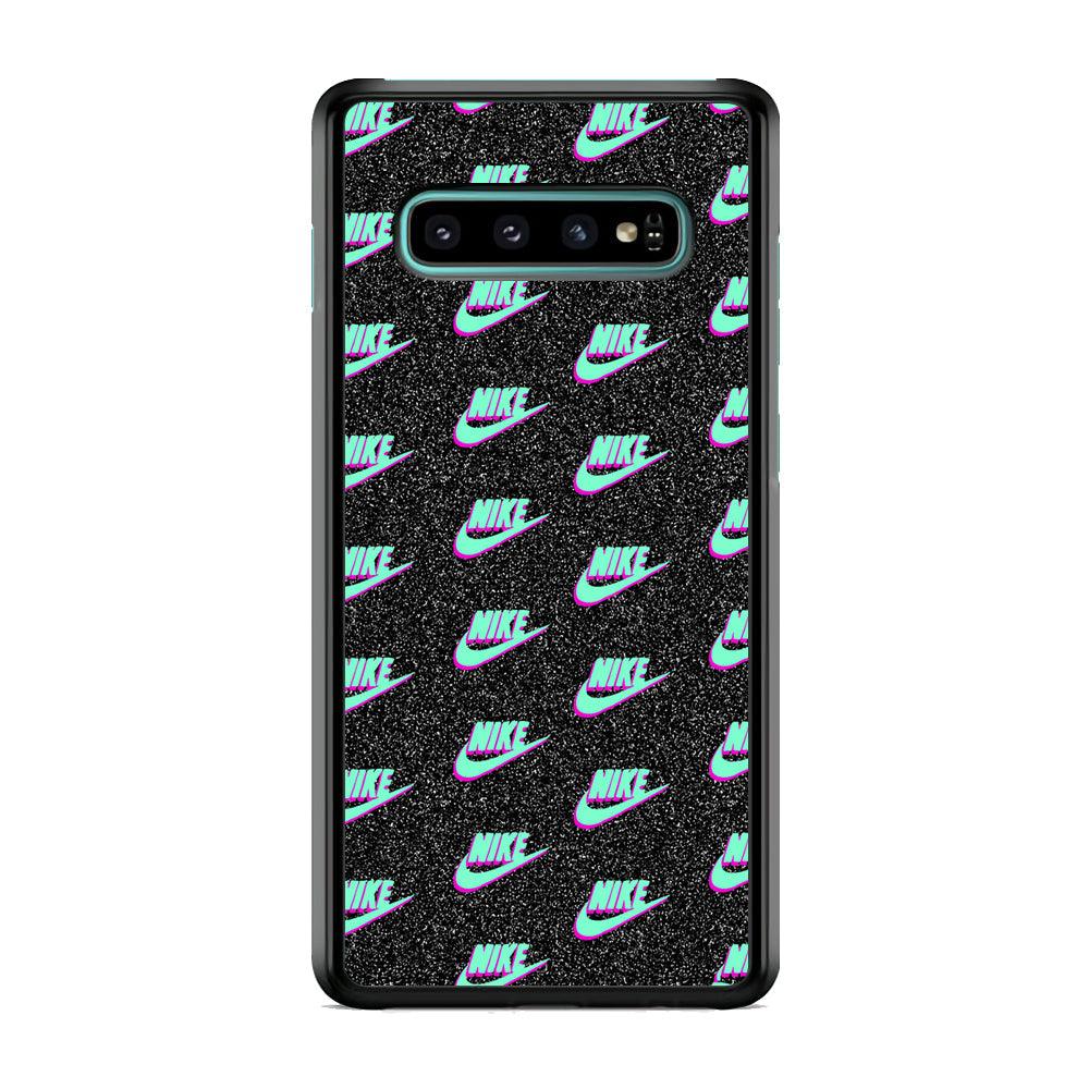 Nike Shine of Star Samsung Galaxy S10 Case-Rubber Black (2D Case)-Oxvistore