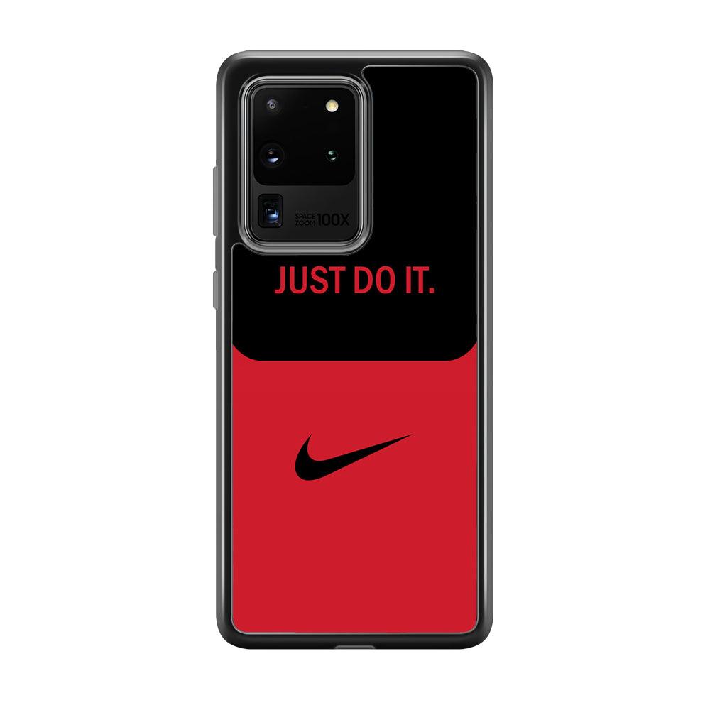 Nike Split in Style Samsung Galaxy S20 Ultra Case-Rubber Black (2D Case)-Oxvistore