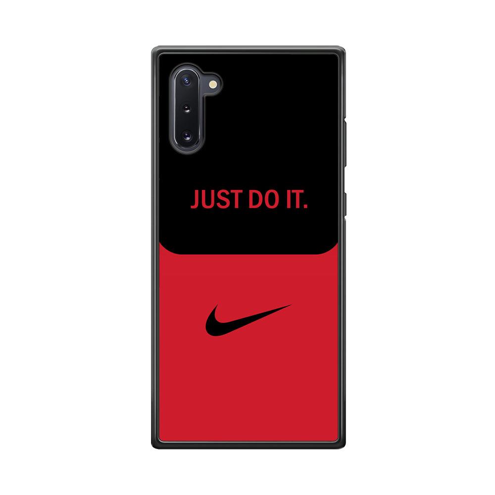 Nike Split in Style Samsung Galaxy Note 10 Case-Rubber Black (2D Case)-Oxvistore