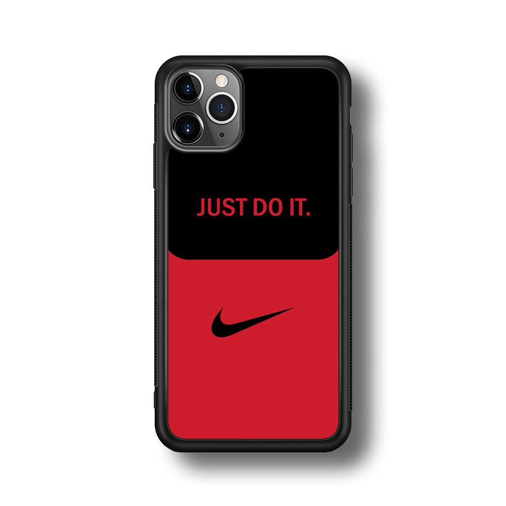 Nike Split in Style iPhone 11 Pro Case-Rubber Black (2D Case)-Oxvistore