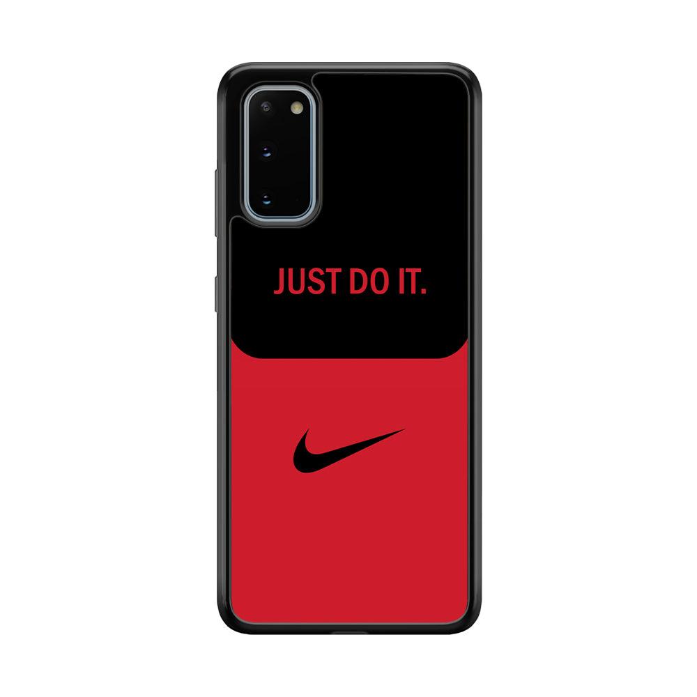 Nike Split in Style Samsung Galaxy S20 Case-Rubber Black (2D Case)-Oxvistore