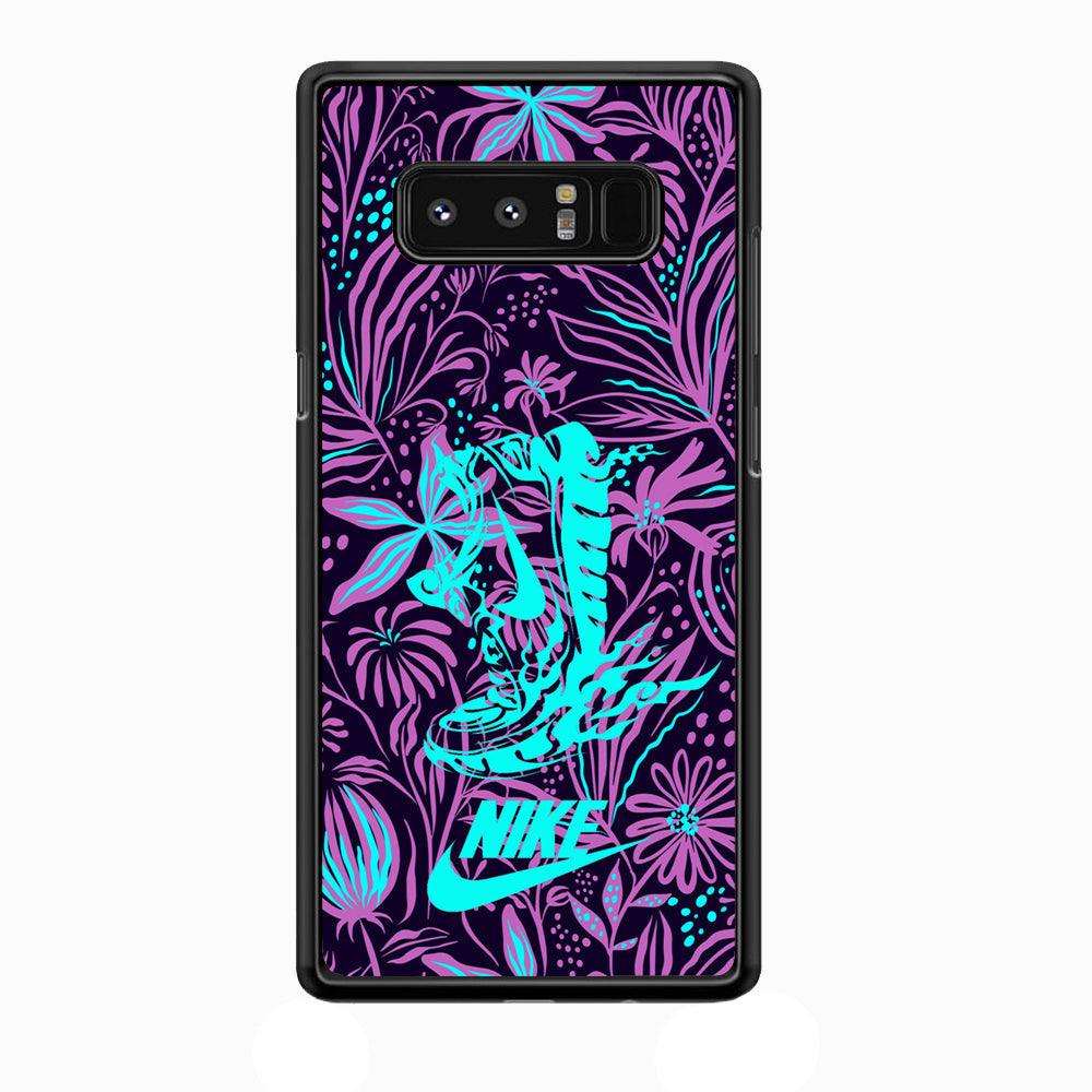 Nike Trial Forest Trip Samsung Galaxy Note 8 Case-Rubber Black (2D Case)-Oxvistore