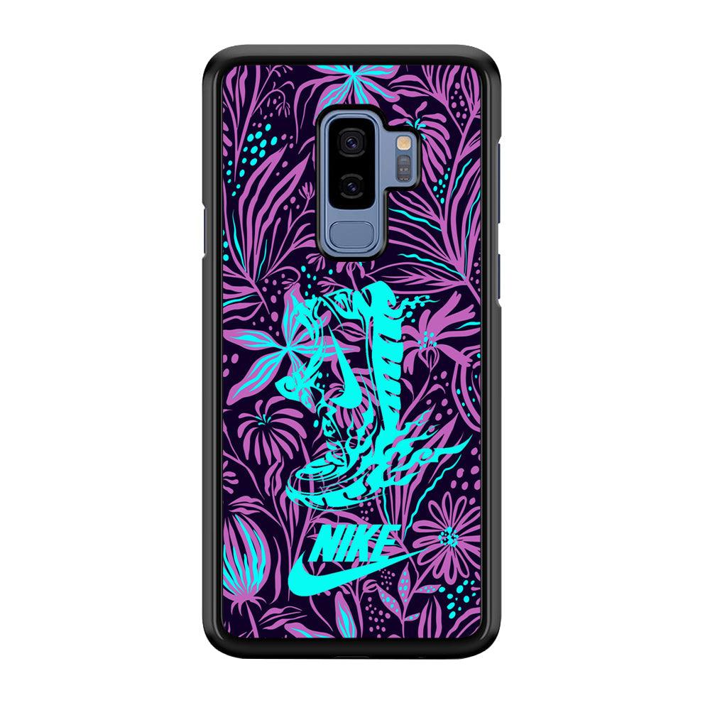 Nike Trial Forest Trip Samsung Galaxy S9 Plus Case-Rubber Black (2D Case)-Oxvistore