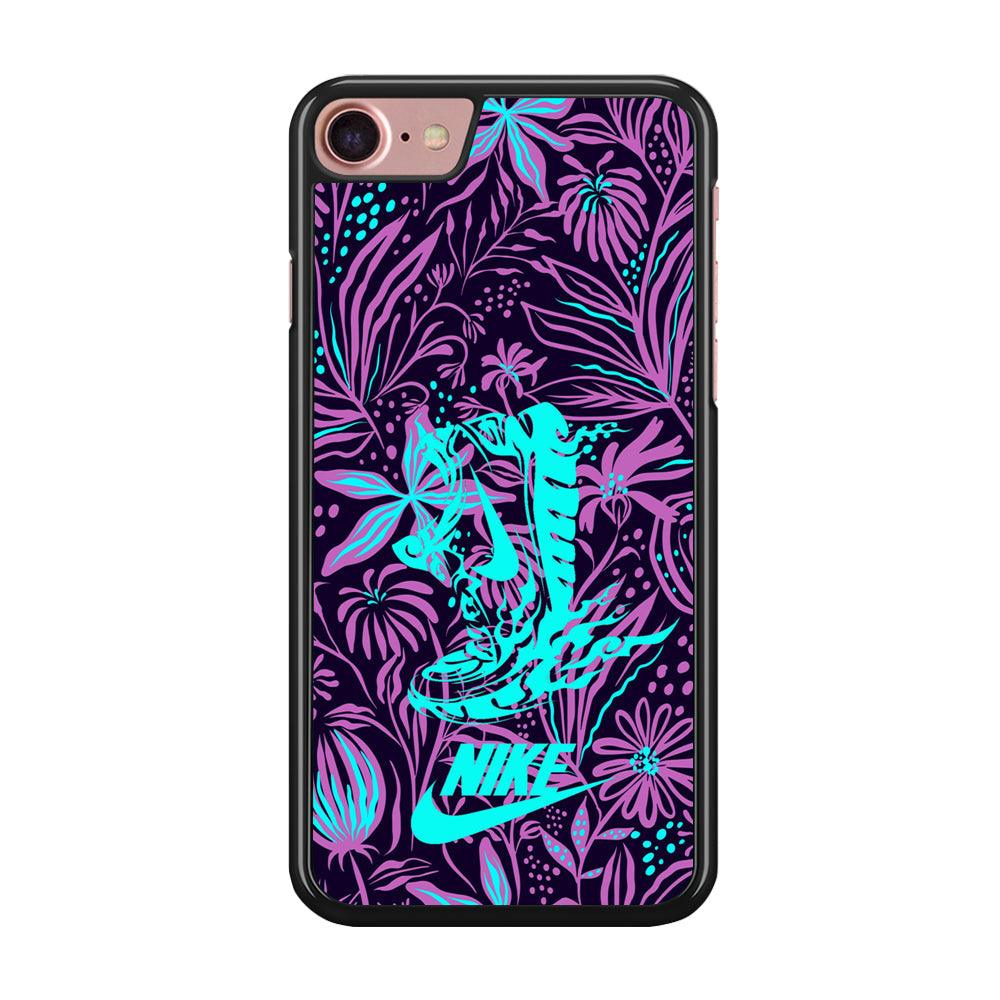 Nike Trial Forest Trip iPhone 7 Case-Rubber Black (2D Case)-Oxvistore