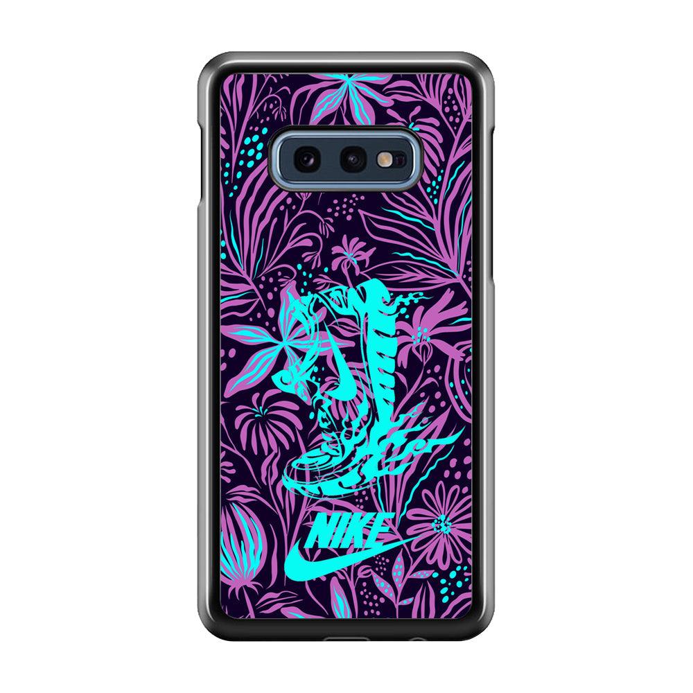 Nike Trial Forest Trip Samsung Galaxy S10E Case-Rubber Black (2D Case)-Oxvistore