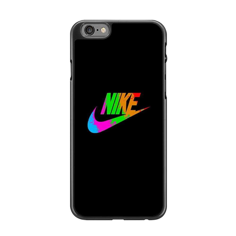 Nike Word Rainbow iPhone 6 Plus | 6s Plus Case-Rubber Black (2D Case)-Oxvistore