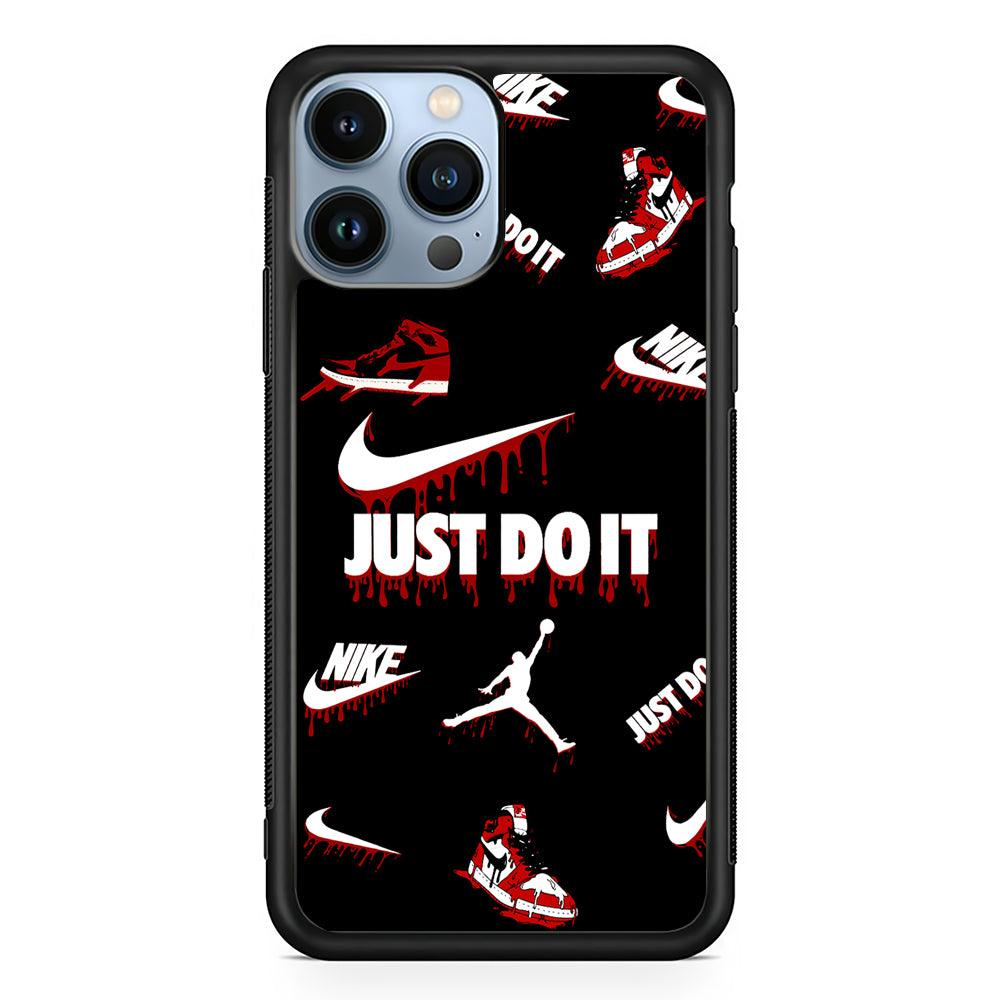 Nike X Air Jordan Black 2D Rubber Phone Case-Black-Oxvistore