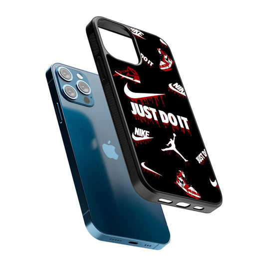 Nike X Air Jordan Black 2D Rubber Phone Case-Oxvistore