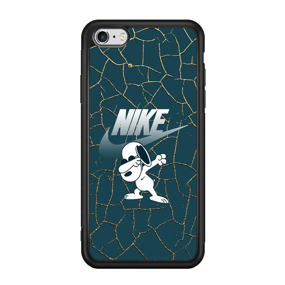 Nike and Snoopy Snoop Dab iPhone 6 Plus | 6s Plus Case-Rubber Black (2D Case)-Oxvistore