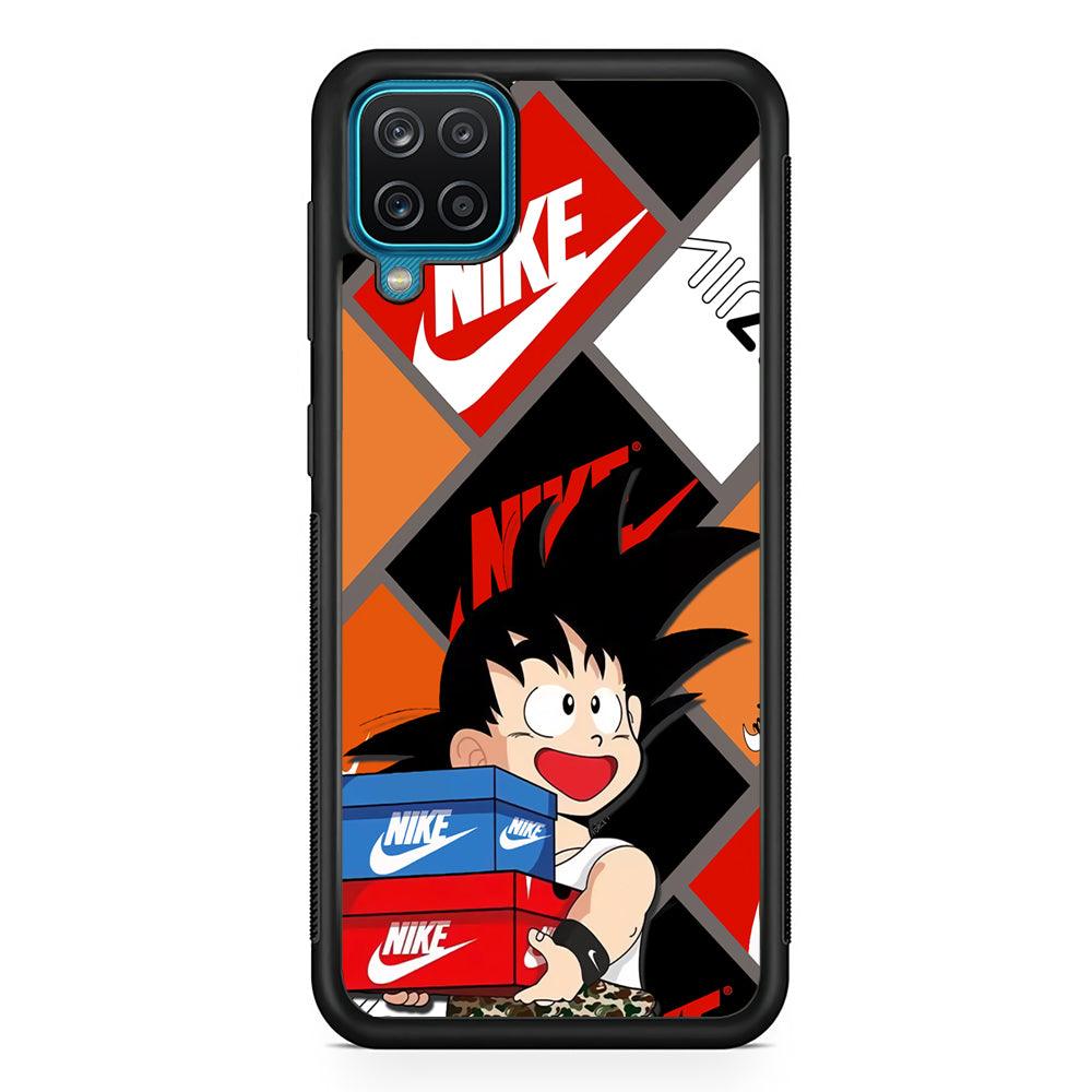 Nike x Goku Hype Samsung Galaxy A12 Case-Rubber Black (2D Case)-Oxvistore
