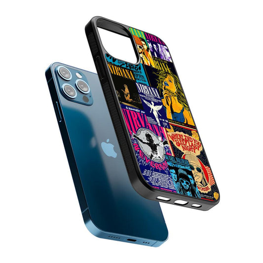Nirvana Album Cover Collage 2D Rubber Phone Case-Oxvistore