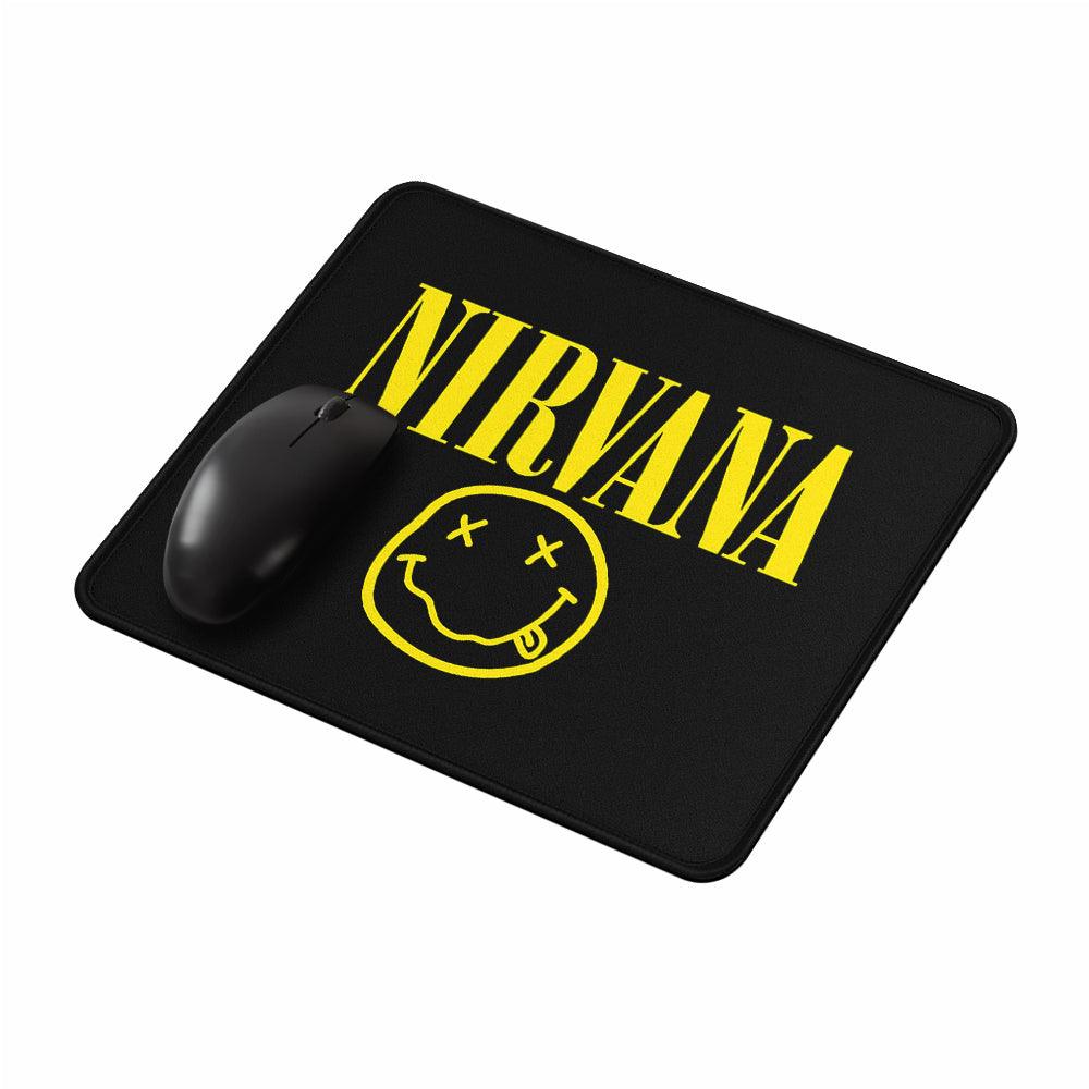 Nirvana Logo Smiley Mouse Pads-Oxvistore