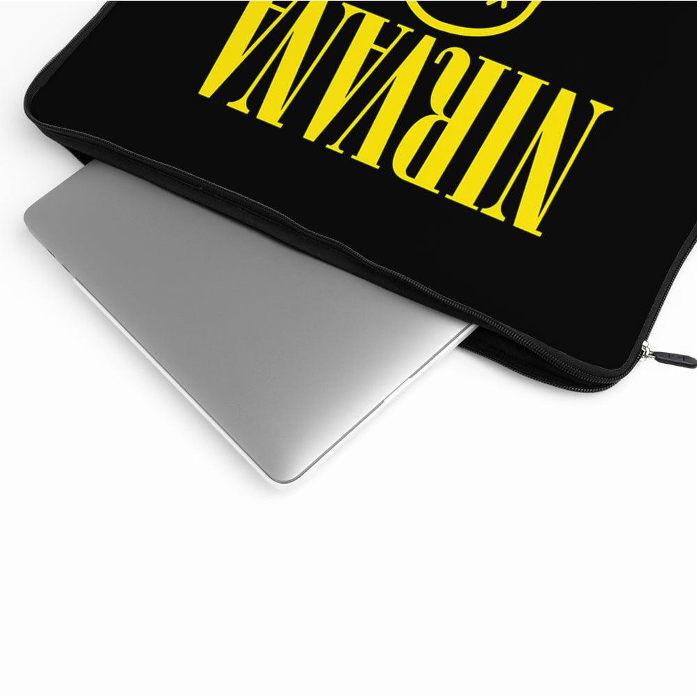 Nirvana Logo Smiley Laptop Sleeve Protective Cover-Oxvistore