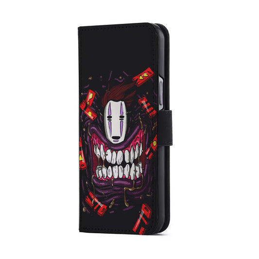 No Face In Spirited Away Flip Wallet Phone Case-Oxvistore
