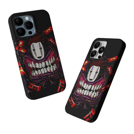 No Face In Spirited Away 2 in 1 Tough Phone Case-Oxvistore
