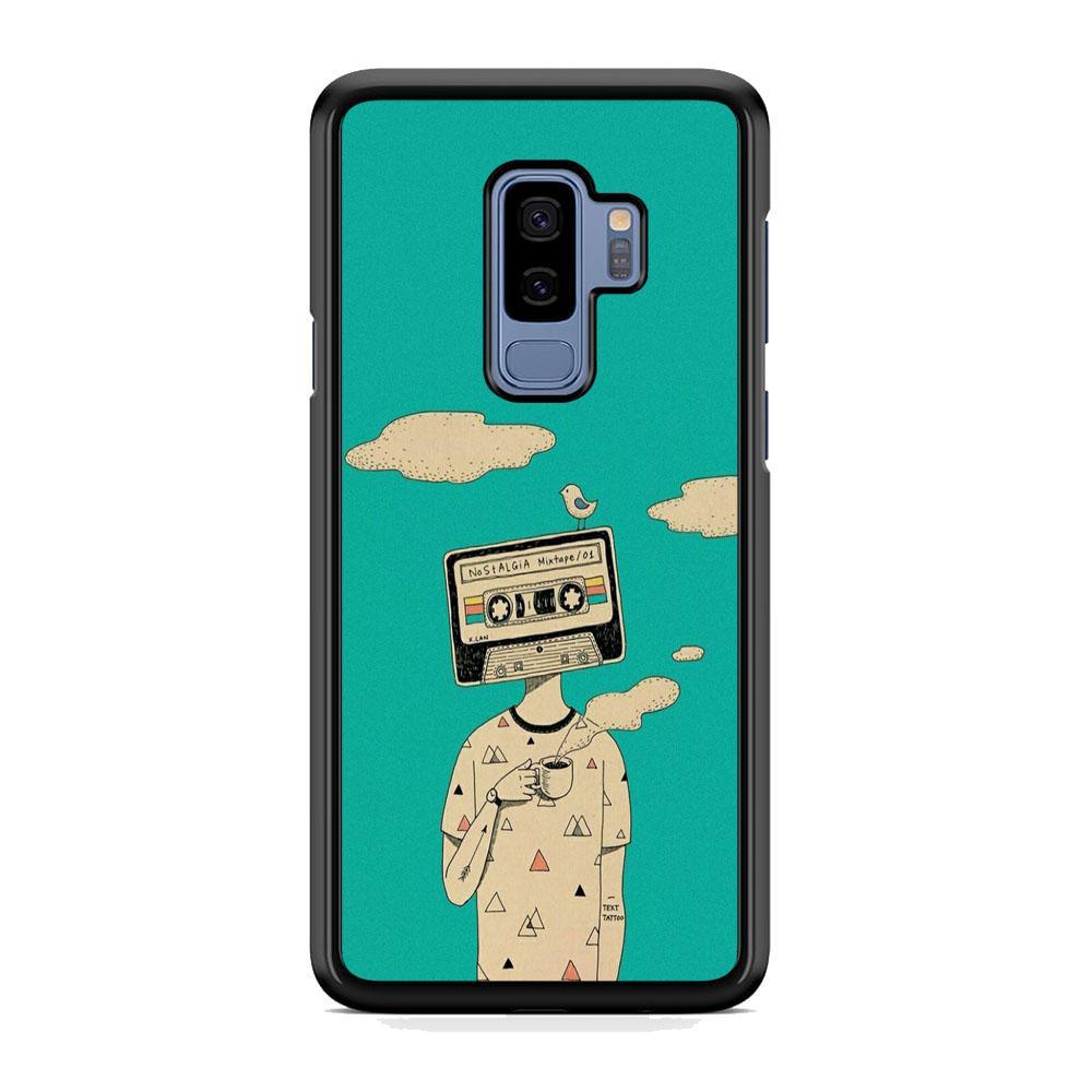 Nostalgia Mixtape Samsung Galaxy S9 Plus Case-Rubber Black (2D Case)-Oxvistore