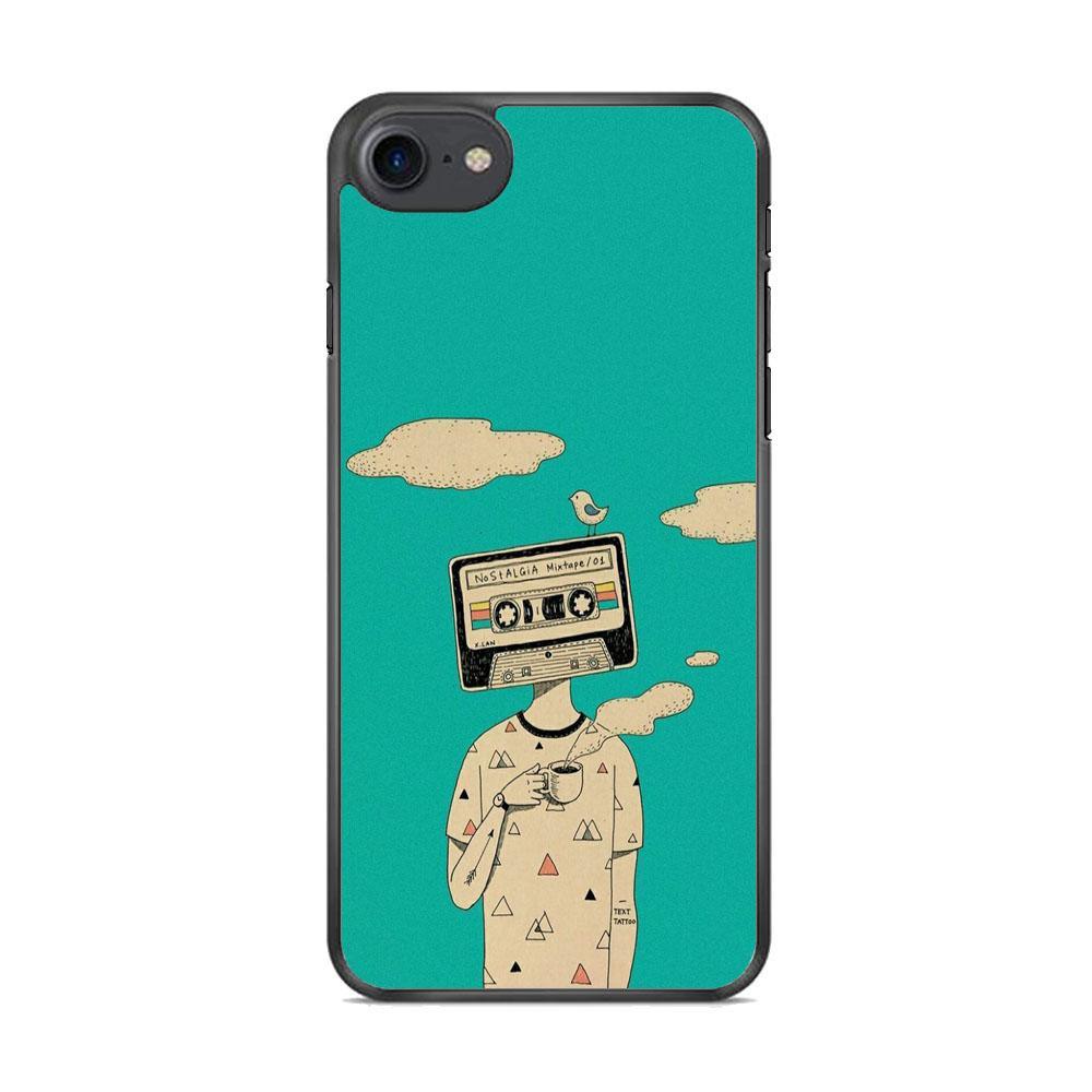 Nostalgia Mixtape iPhone 7 Case-Rubber Black (2D Case)-Oxvistore