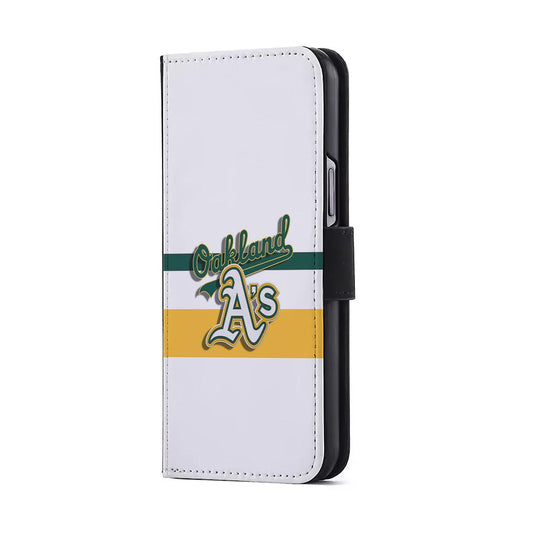 Oakland Athletics Logo Flip Wallet Phone Case-Oxvistore